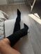 Чоботи-труби екозамш гострий носик чорні 20730/36 фото 3